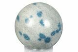Blue Polka Dot Stone (Apatite & Cleavelandite) Sphere #246453-1